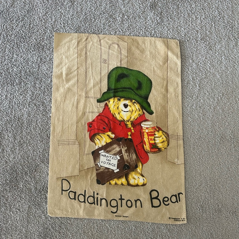 Vintage Paddington Bear Tea Towel